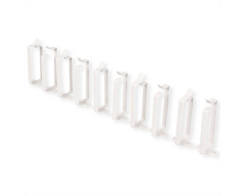 ROLINE Netzwerkschrank Kabelführungsbügel, 44x100mm grau 10 Stück von ROLINE
