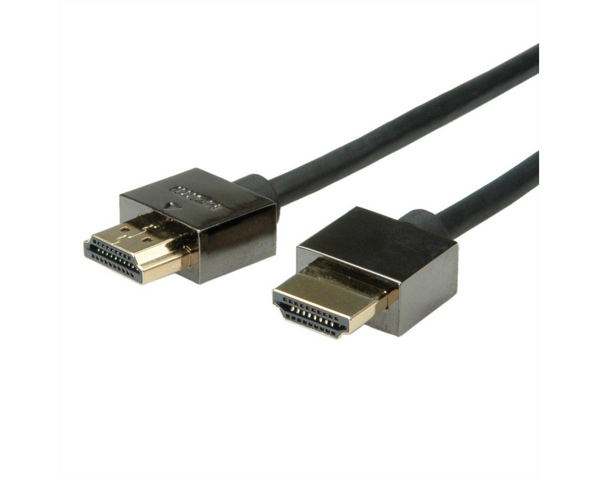 ROLINE Notebook HDMI High Speed Kabel mit Ethernet Audio- & Video-Kabel, HDMI Typ A Männlich (Stecker), HDMI Typ A Männlich (Stecker) (300.0 cm) von ROLINE