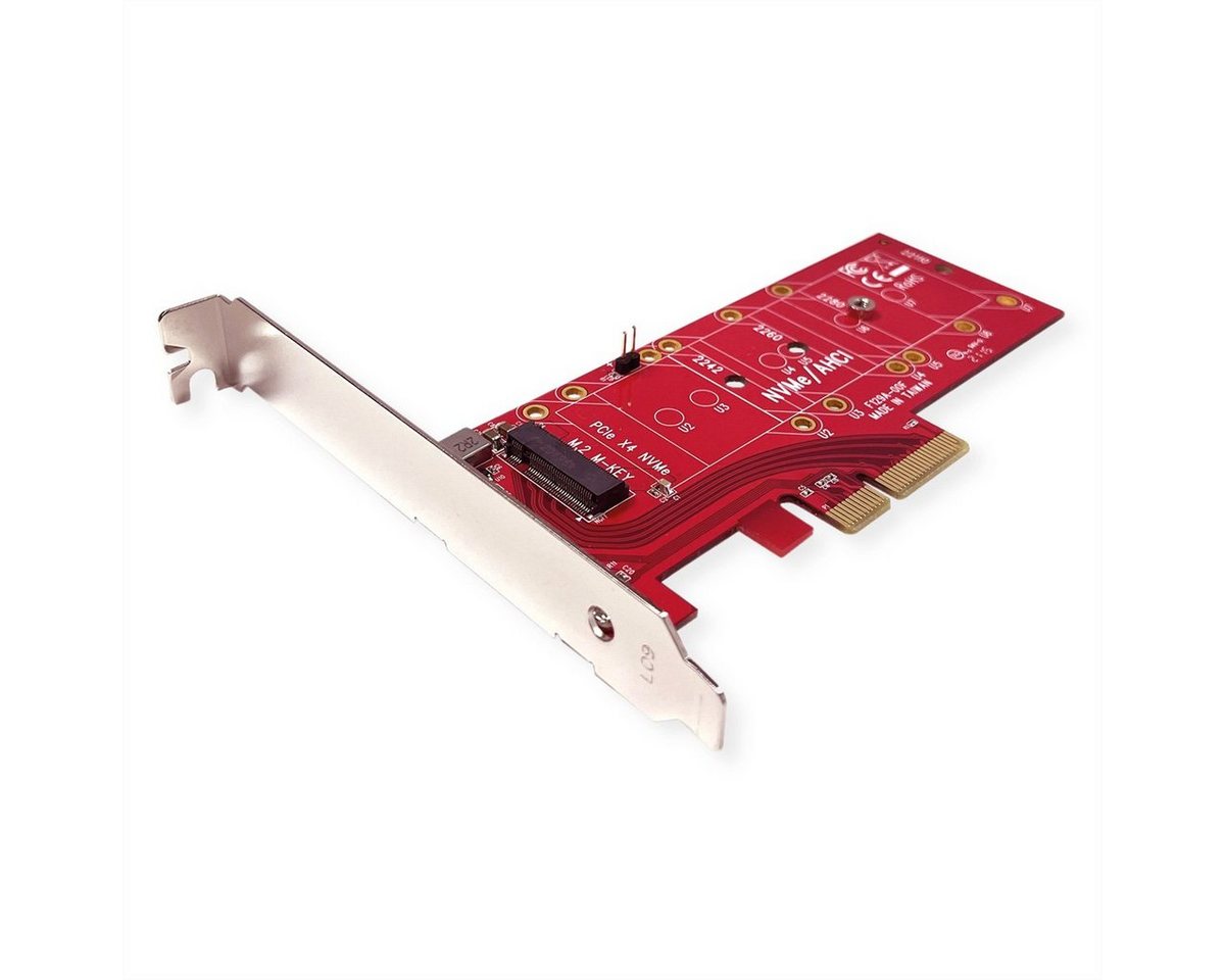 ROLINE PCIe 4.0 x4 3.3V5A Host Adapter für PCIe-NVMe M.2 110mm SSD Computer-Adapter von ROLINE