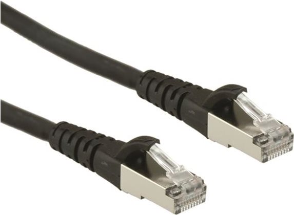ROLINE - Patch-Kabel - RJ-45 (M) bis RJ-45 (M) - 20 m - SFTP - CAT 6a - Schwarz (21.15.2859) von ROLINE