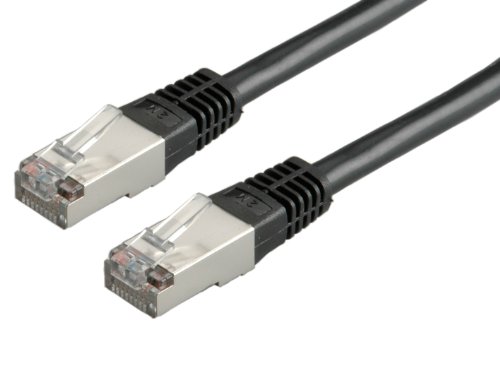 ROLINE Patchkabel Kat.5e (Class D) FTP, schwarz, 0,5 m von ROLINE