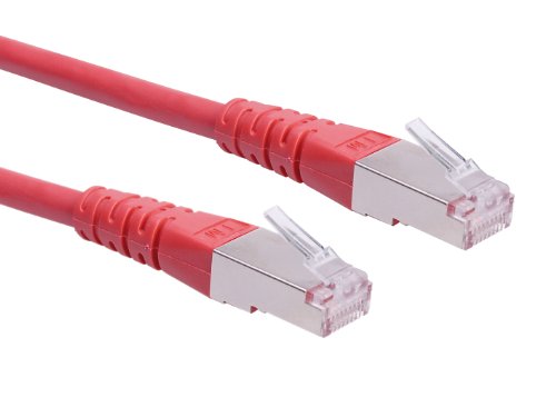 ROLINE Patchkabel Kat.6 (Class E) S/FTP (PiMF), rot, 1 m von ROLINE