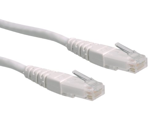 ROLINE Patchkabel Kat.6 (Class E) UTP, weiß, 0,3 m von ROLINE