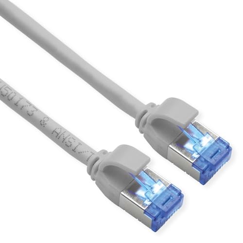 ROLINE Patchkabel Kat.6A (Class EA) S/FTP (PiMF), LSOH, PoE, grau, 2 m von ROLINE