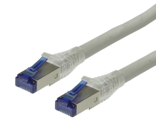 ROLINE Patchkabel Kat.6A (Class EA) S/FTP (PiMF), Massivdraht, LSOH, grau, 50 m von ROLINE