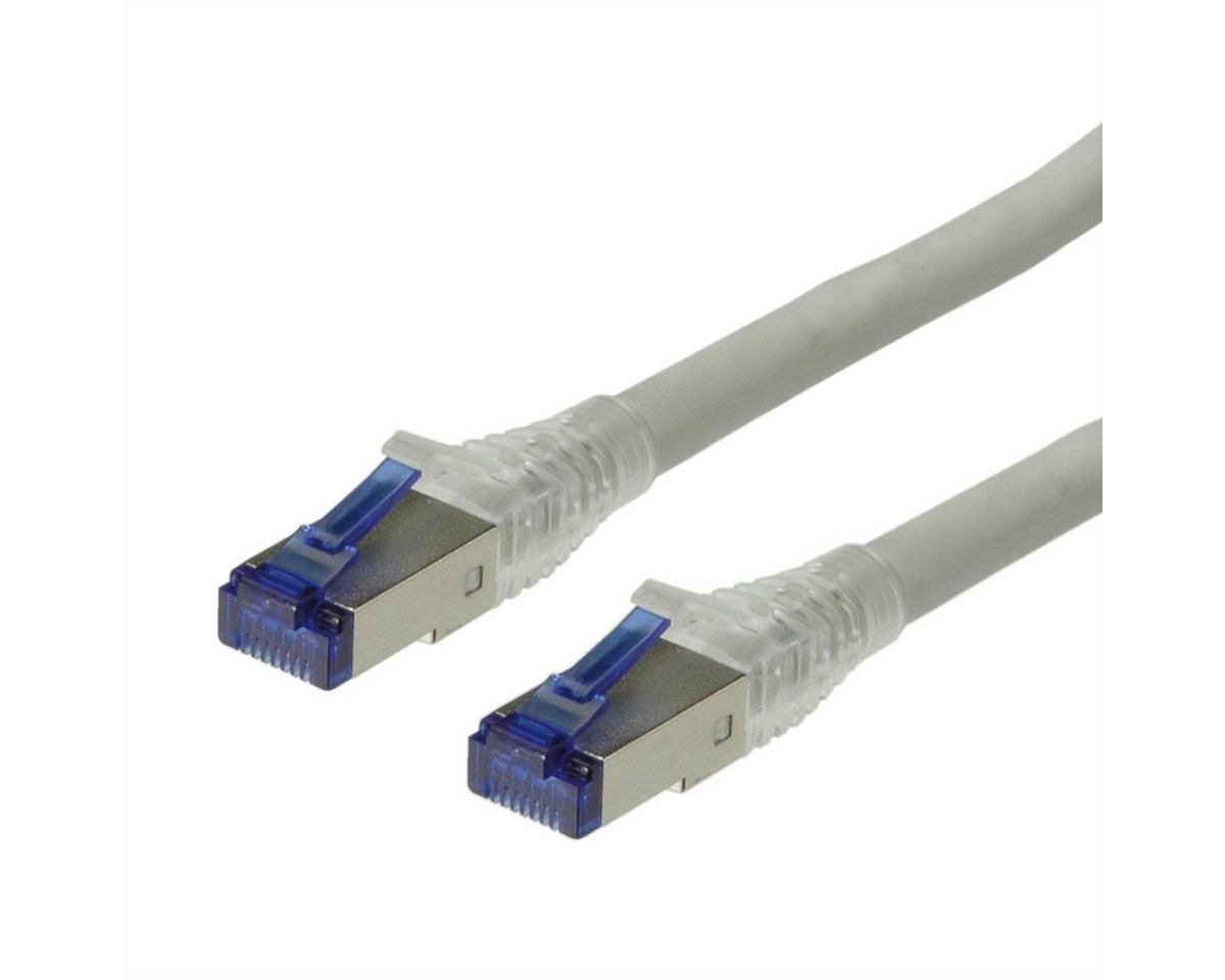 ROLINE Patchkabel Kat.6A (Class EA) S/FTP (PiMF) LAN-Kabel, RJ-45 Männlich (Stecker), RJ-45 Männlich (Stecker) (2000.0 cm), Massivdraht von ROLINE