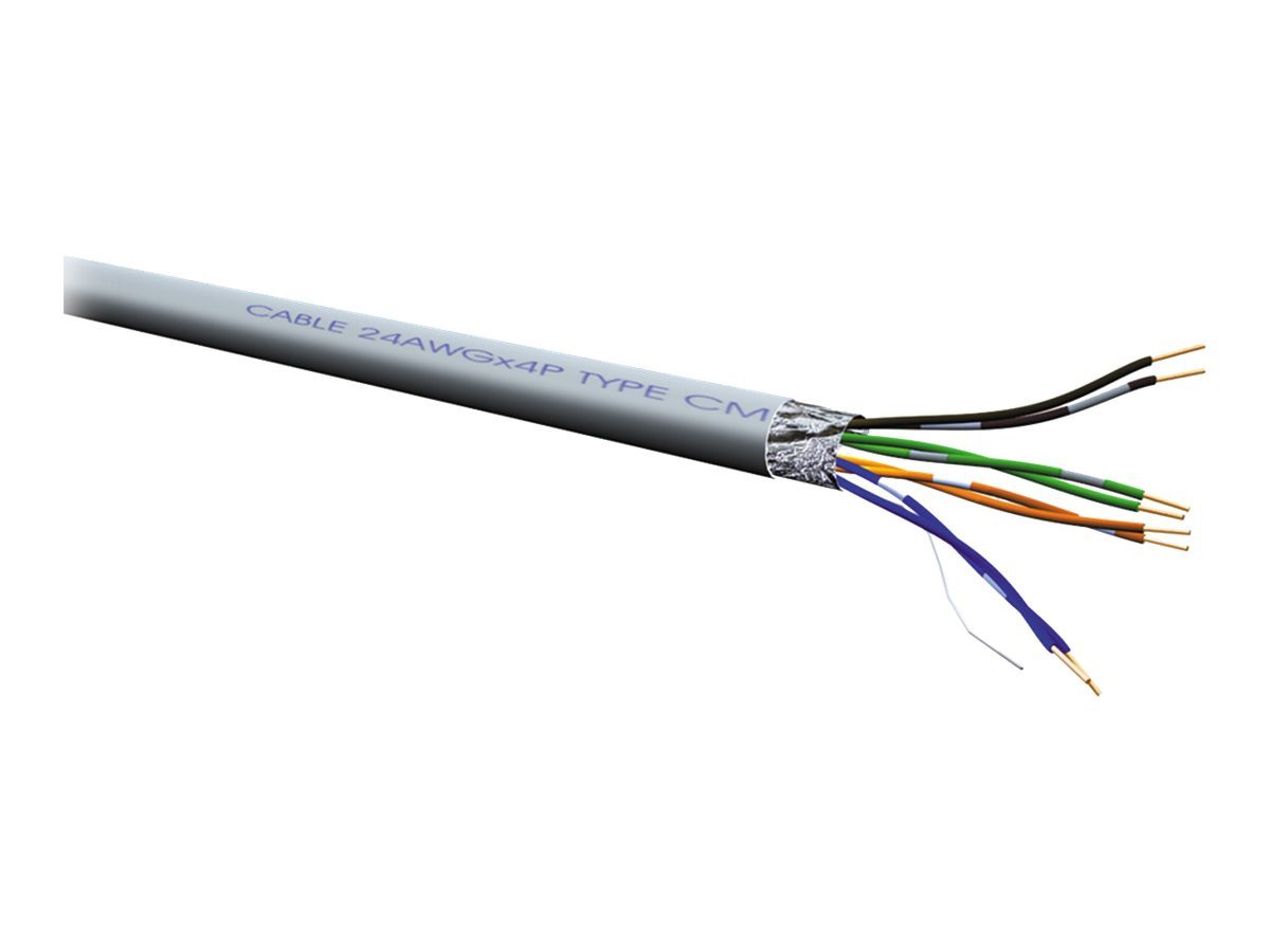 ROLINE ROLINE Kabel Cat5e FTP 300m Litze AWG24 Litzendraht grau Netzwerkkabel von ROLINE