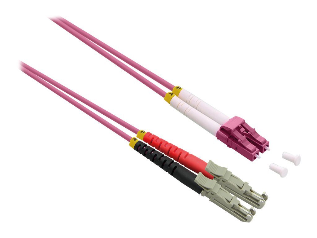 ROLINE ROLINE LWL-Kabel duplex 50/125um OM4 LSH/LC LSOH violett 10m Glasfaserkabel von ROLINE