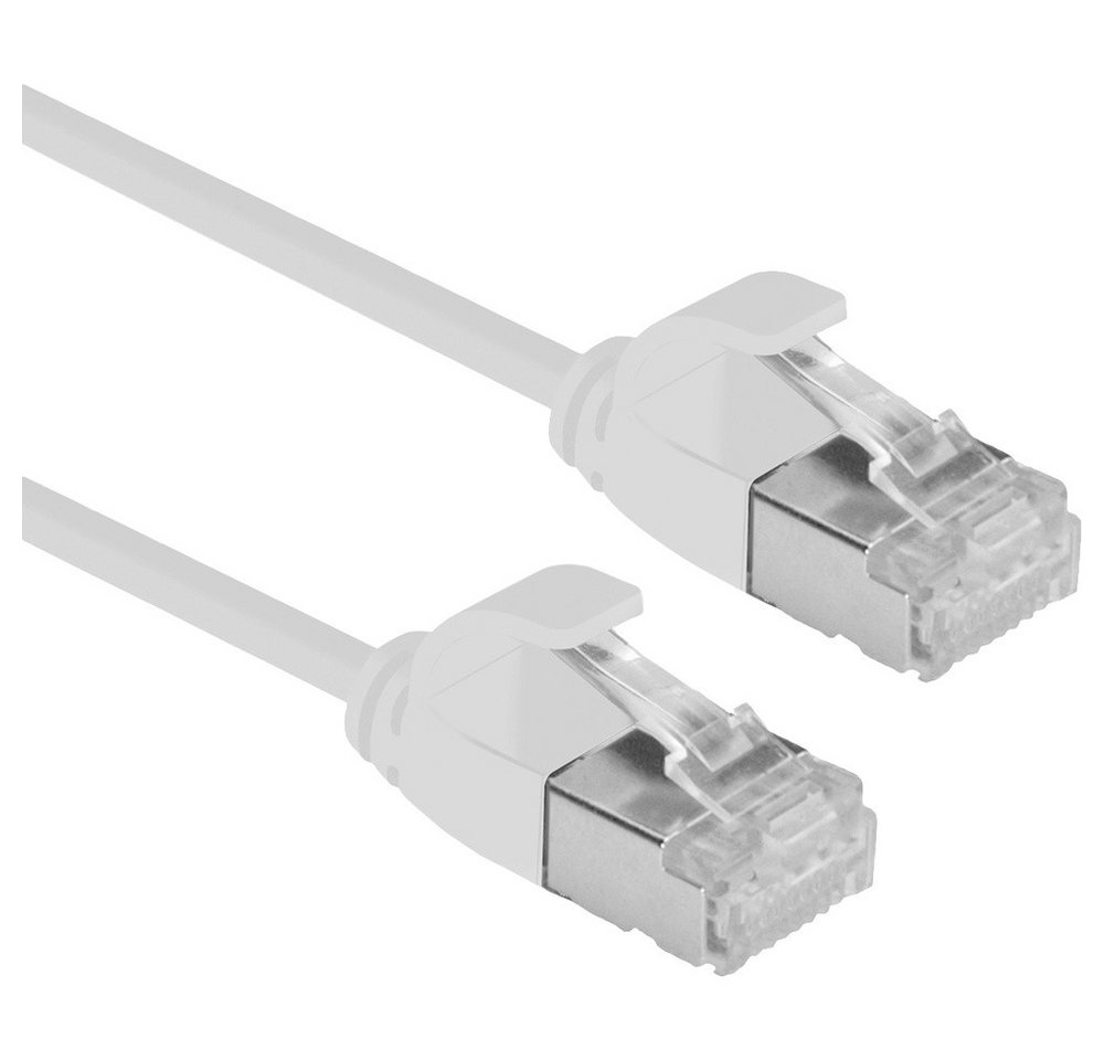 ROLINE Roline 21153300 RJ45 Netzwerkkabel, Patchkabel CAT 6a U/FTP 0.15 m Gra Netzkabel, (15.00 cm) von ROLINE