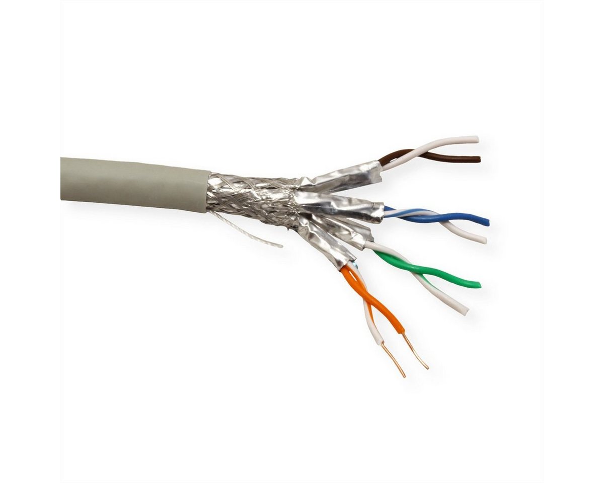 ROLINE S/FTP Kabel, Kat.6A (Class EA), LSOH, Massivdraht LAN-Kabel, (30000.0 cm), 300 m von ROLINE