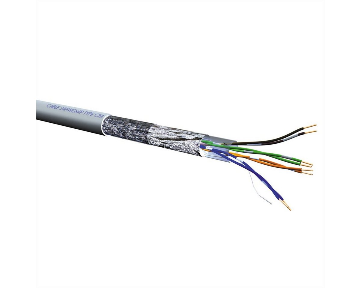 ROLINE S/FTP Kabel Kat.5e (Class D), Litze LAN-Kabel, (30000.0 cm), 300m von ROLINE