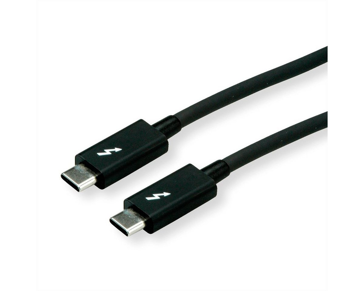ROLINE Thunderbolt™ 3 Kabel, C-C, ST/ST USB-Kabel, USB Typ C (USB-C) Männlich (Stecker), USB Typ C (USB-C) Männlich (Stecker) (100.0 cm), 20Gbit/s, 100W von ROLINE