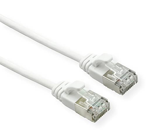 ROLINE U/FTP DataCenter Patchkabel Kat.6A (Class EA), LSOH, Slim, weiß, 0,3 m von ROLINE