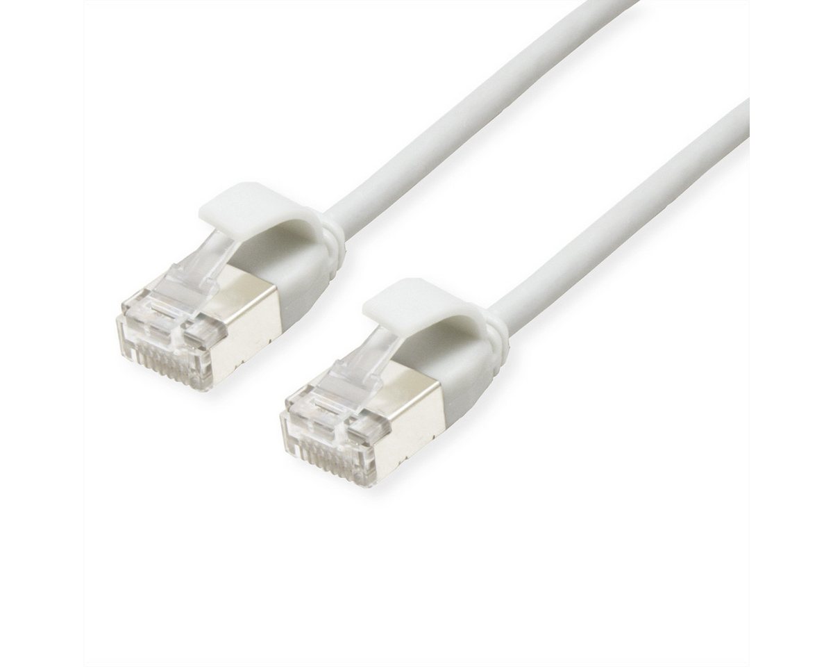 ROLINE U/FTP DataCenter Patchkabel Kat.6A (Class EA) LAN-Kabel, RJ-45 Männlich (Stecker), RJ-45 Männlich (Stecker) (30.0 cm), LSOH, slim von ROLINE