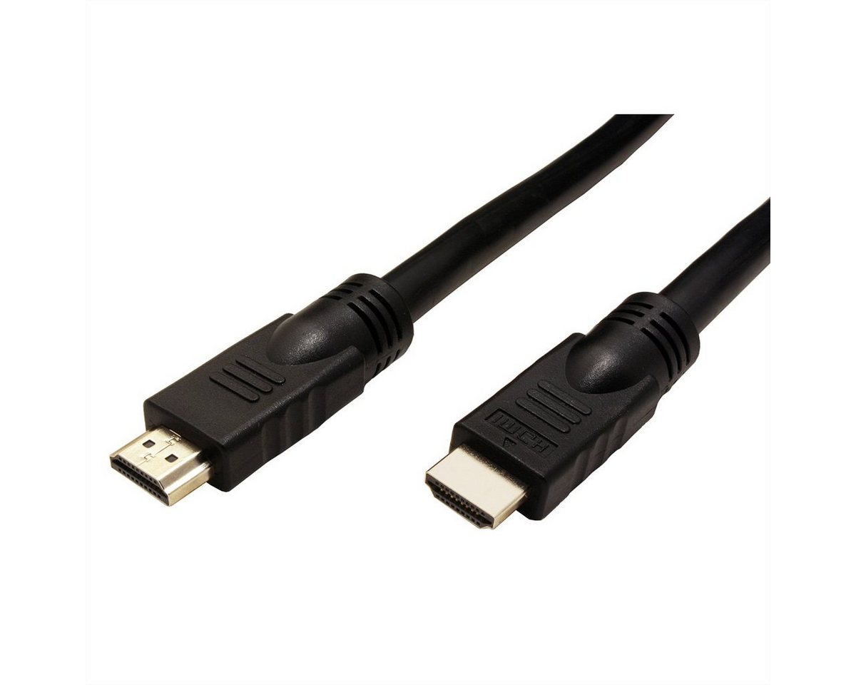 ROLINE UHD HDMI 4K Kabel, mit Repeater Audio- & Video-Adapter HDMI Typ A Männlich (Stecker) zu HDMI Typ A Männlich (Stecker), 2000.0 cm von ROLINE
