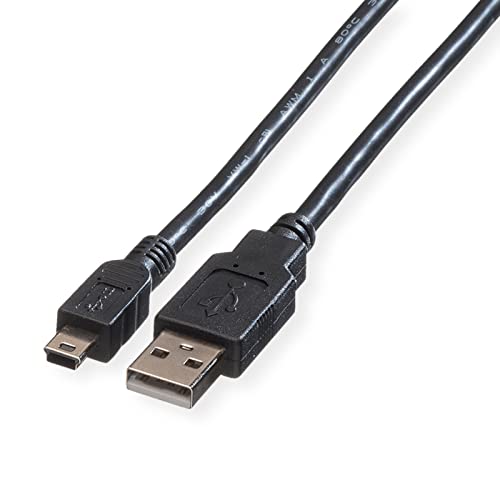 ROLINE USB 2.0 Kabel, Typ A - 5-Pin Mini, schwarz, 3 m ROLINE USB 2.0 Kabel, Typ A - 5-Pin Mini, schwarz, 3 m von ROLINE
