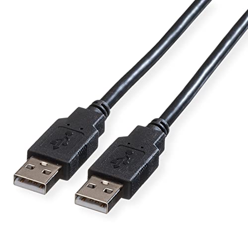 ROLINE USB 2.0 Kabel, Typ A-A, Typ A-A, schwarz, 0,8 m von ROLINE