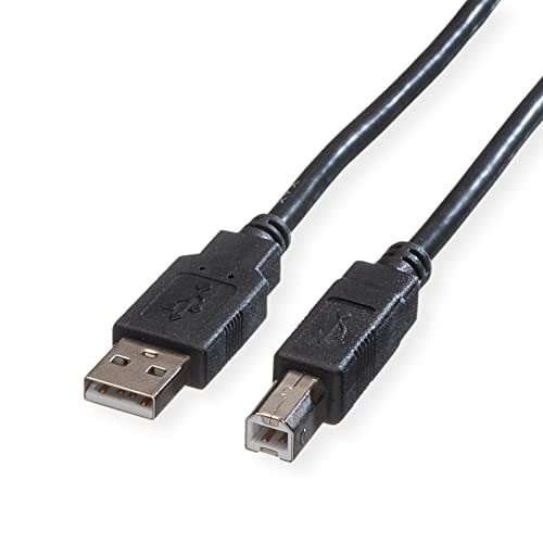 ROLINE USB 2.0 Kabel, Typ A-B, schwarz, 3 m von ROLINE