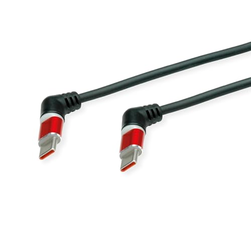 ROLINE USB 2.0 Kabel, Typ-C - Typ-C, ST/ST, 360° Rotation, schwarz/rot, 2 m ROLINE USB 2.0 Kabel, Typ-C - Typ-C, ST/ST, 360° Rotation, schwarz/rot, 2 m von ROLINE