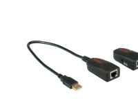 ROLINE USB 2.0 Verlängerung über RJ45, max. 50m, Transparent von ROLINE