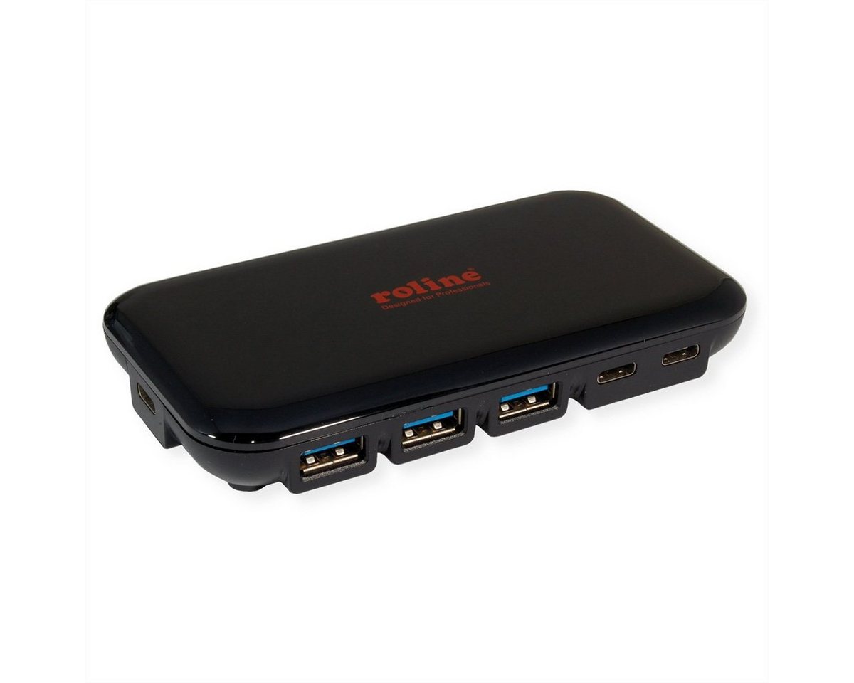 ROLINE USB 3.2 Gen 2 Hub, 7-fach (3x Typ C + 4x Typ A) Computer-Adapter von ROLINE