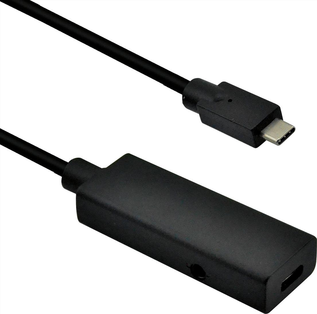 ROLINE USB 3.2 Gen 2 Repeater Kabel, C-C, ST/BU, nur Daten, 5 m (12.04.1105) von ROLINE