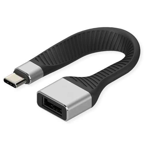 ROLINE USB 3.2 Gen 2 Silikonkabel, C-A, ST/BU, 10Gbit/s, Emark, schwarz, 11 cm ROLINE USB 3.2 Gen 2 Silikonkabel, C-A, ST/BU, 10Gbit/s, Emark, schwarz, 11 cm von ROLINE