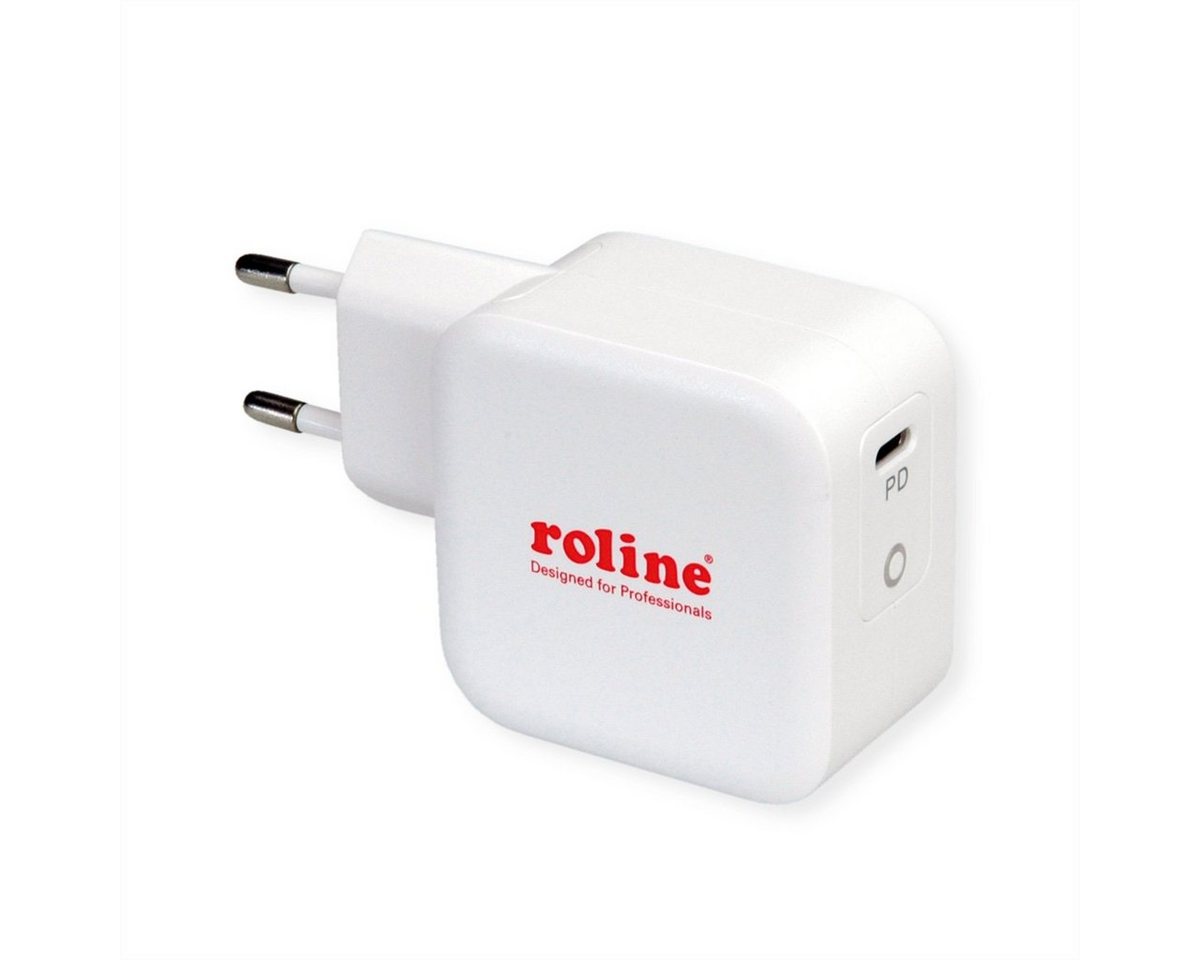 ROLINE USB Charger mit Euro-Stecker, 1x USB Typ C, PD, 61W Audio- & Video-Kabel von ROLINE