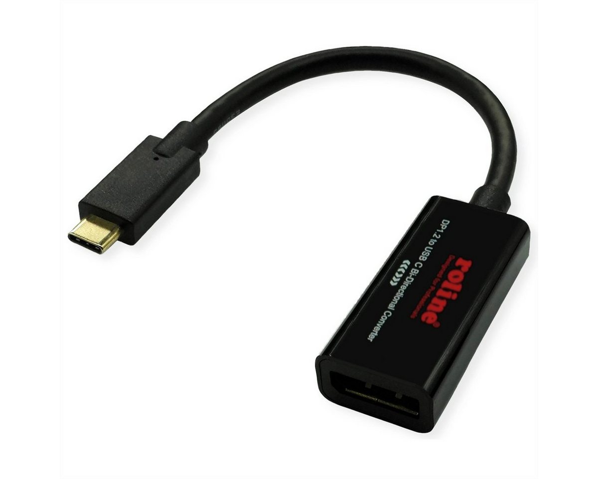 ROLINE USB Typ C - DisplayPort, v1.2, bidirektionaler Kabel-Adapter, ST/BU Audio- & Video-Adapter USB Typ C (USB-C) Männlich (Stecker) zu DisplayPort Weiblich (Buchse), 20.0 cm von ROLINE