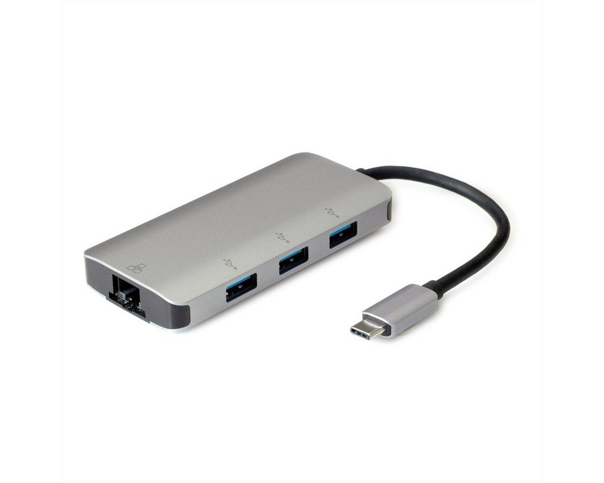 ROLINE USB Typ C zu Gigabit Ethernet Konverter + Hub 3x Computer-Adapter, 10.0 cm ROLINE USB Typ C zu Gigabit Ethernet Konverter + Hub 3x Computer-Adapter, 10.0 cm von ROLINE