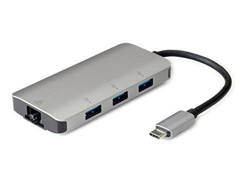 ROLINE USB Typ C zu Gigabit Ethernet Konverter + Hub 3x von ROLINE