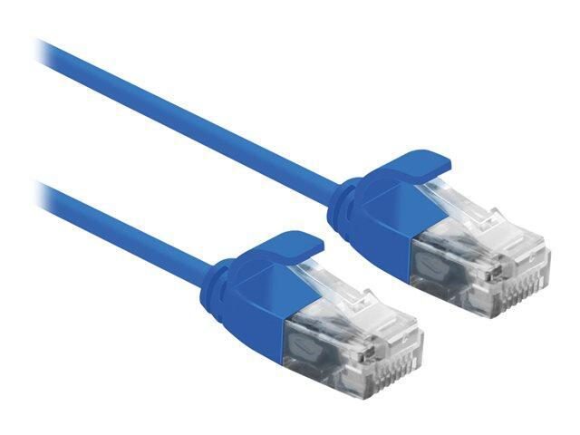 ROLINE UTP DataCenter Patchkabel Kat.6A (Class EA), LSOH, slim, blau, 0,15 m von ROLINE