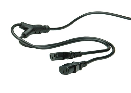 ROLINE Y-Netzanschlusskabel, schwarz, 2 m ROLINE Y-Netzanschlusskabel, schwarz, 2 m von ROLINE