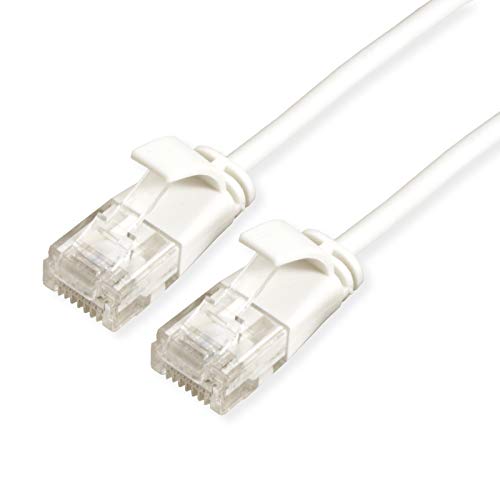 ROLINE UTP DataCenter Patchkabel Kat.6A (Class EA), LSOH, slim, weiß, 0,3 m ROLINE UTP DataCenter Patchkabel Kat.6A (Class EA), LSOH, slim, weiß, 0,3 m von ROLINE