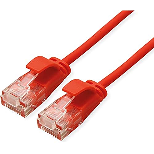 ROLINE UTP DataCenter Patchkabel Kat.6A (Class EA), LSOH, slim, rot, 0,5 m ROLINE UTP DataCenter Patchkabel Kat.6A (Class EA), LSOH, slim, rot, 0,5 m von ROLINE