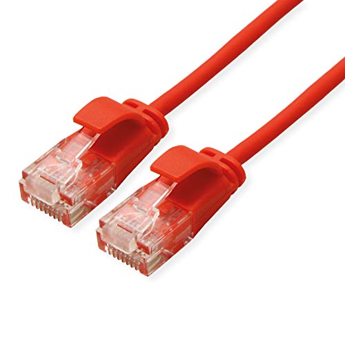 ROLINE UTP DataCenter Patchkabel Kat.6A (Class EA), LSOH, slim, rot, 1 m ROLINE UTP DataCenter Patchkabel Kat.6A (Class EA), LSOH, slim, rot, 1 m von ROLINE