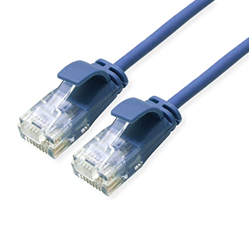ROLINE UTP DataCenter Patchkabel Kat.6A (Class EA), LSOH, slim, blau, 0,15 m ROLINE UTP DataCenter Patchkabel Kat.6A (Class EA), LSOH, slim, blau, 0,15 m von ROLINE
