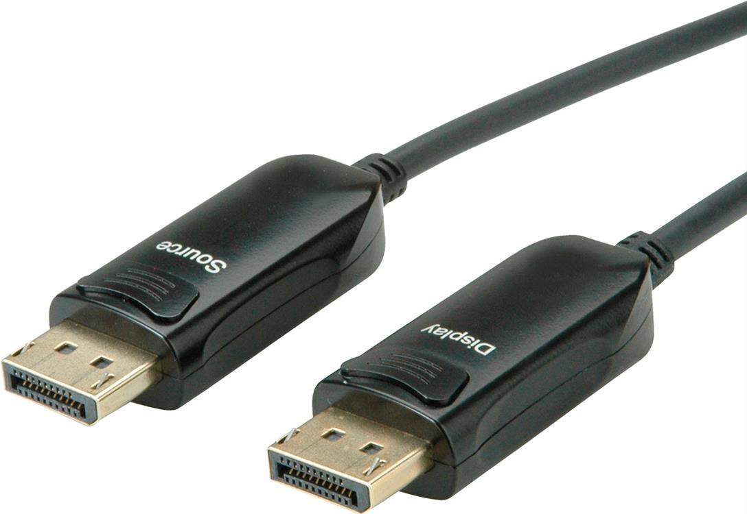 Roline - DisplayPort-Kabel - DisplayPort (M) bis DisplayPort (M) - 30 m - 4K Unterstützung, aktiv - Schwarz von ROLINE