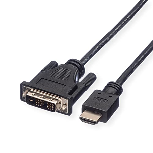 Roline Kabel DVI (18+1) ST - HDMI ST, schwarz, 2 m von ROLINE