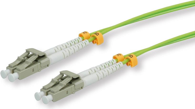 Roline - Patch-Kabel - LC Multi-Mode (M) bis LC Multi-Mode (M) - 10 m - Glasfaser - 50/125 Mikrometer - OM5 - halogenfrei - grün von ROLINE