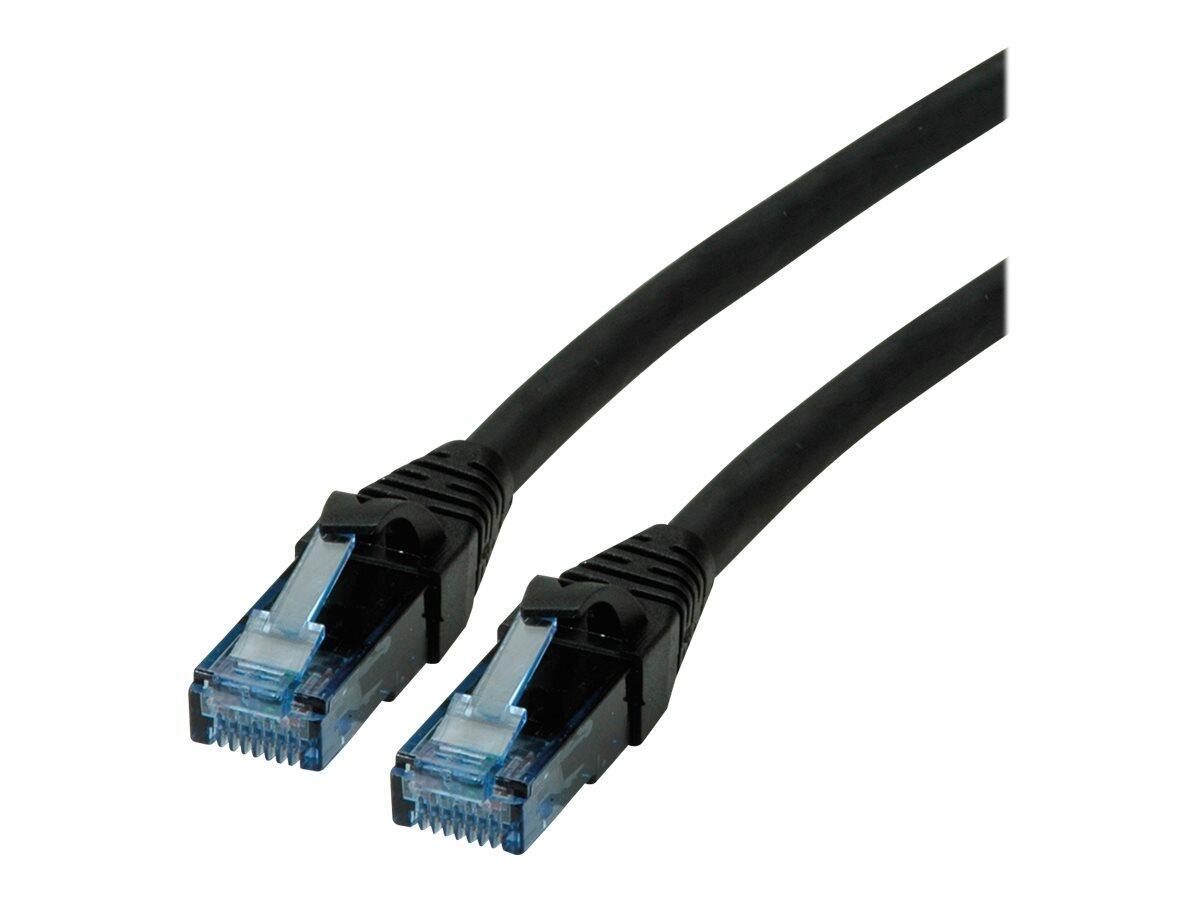 Roline Patch-Kabel RJ-45 (M) zu RJ-45 (M) 30 cm UTP CAT 6a schwarz (21.15.2986) von ROLINE