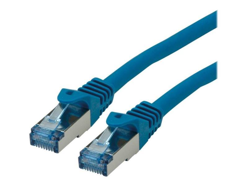 Roline Patch-Kabel RJ-45 (M) zu RJ-45 (M) 5 m SFTP PiMF CAT 6a blau (21.15.2845) von ROLINE