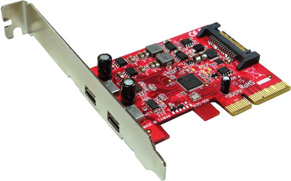 ROLINE PCI-Express-Karte - USB 3.1 - 2 Ports Typ C - USB 3.1 (15.06.2143) von Secomp