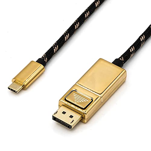 Roline USB-C® / DisplayPort Adapterkabel USB-C® Stecker, DisplayPort Stecker 1.00m Schwarz/Gold 11 von ROLINE