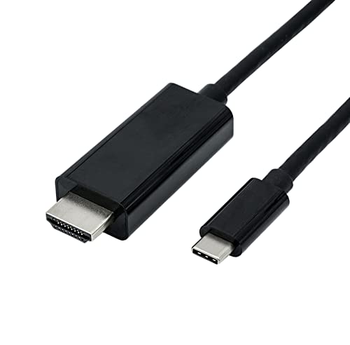 Roline USB-C® / HDMI Adapterkabel USB-C® Stecker, HDMI-A Stecker 2.00m Schwarz 11.04.5842 USB-C®- von ROLINE
