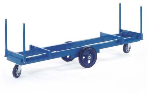 ROLLCART 10-1274 Langmaterial-Wagen Stahl pulverbeschichtet Traglast (max.): 2000kg Bereifung=Vollgu von ROLLCART