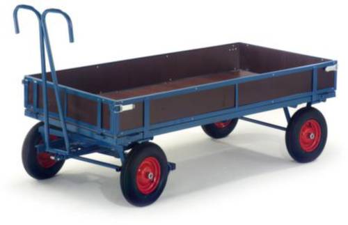 ROLLCART 15-15162 Handpritschenwagen Stahl pulverbeschichtet Traglast (max.): 1000kg Bereifung=Luft von ROLLCART