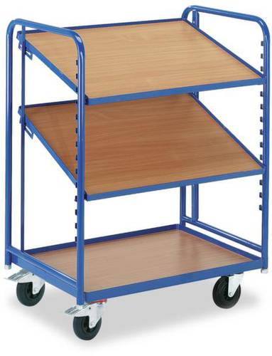 ROLLCART 16-4332 Etagenwagen Stahl pulverbeschichtet Traglast (max.): 200kg Enzianblau (RAL 5010) von ROLLCART