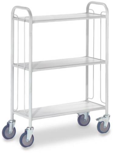 ROLLCART 26877-GY Bürowagen Stahl pulverbeschichtet Traglast (max.): 150kg von ROLLCART