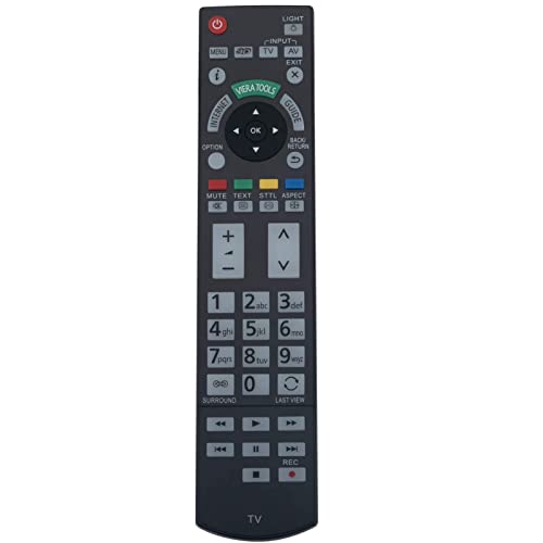 N2QAYB000715 Ersetzte Fernbedienung Passend für Panasonic Viera TV TX-L42DT50B TX-L42ET50E TX-L42ET50Y TX-L42WT50T TX-L47DT50 TX-L55DT50Y TX-L55WT50B TX-P50ST50Y TX-L42ETW50 TX-L47ETW50 N2QAYB000715 Ersetzte Fernbedienung Passend für Panasonic Viera TV TX-L42DT50B TX-L42ET50E TX-L42ET50Y TX-L42WT50T TX-L47DT50 TX-L55DT50Y TX-L55WT50B TX-P50ST50Y TX-L42ETW50 TX-L47ETW50 von ROLLGAN